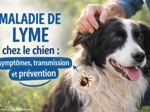 Maladie de Lyme chez le chien : symptômes, transmission et prévention. Un vaccin peut protéger votre compagnon. Une tique est représentée.