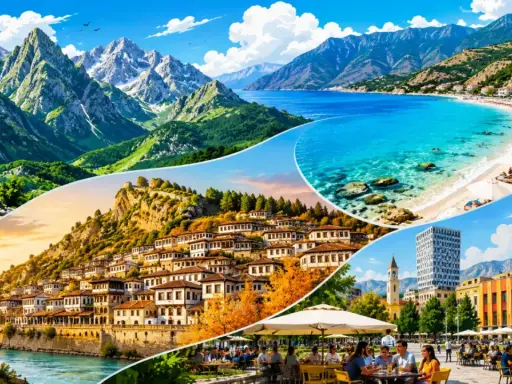 Albania w czerwcu: góry, plaża, zabytkowe miasto i miejski gwar. Idealna pogoda na zwiedzanie i relaks.