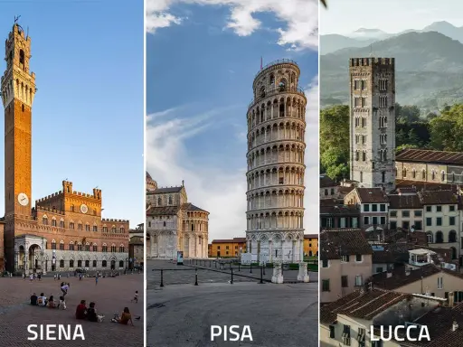 Torre di Pisa, Torre Guinigi a Lucca e Piazza del Campo a Siena: idee per cosa vedere a Lucca in 2 giorni e dintorni.