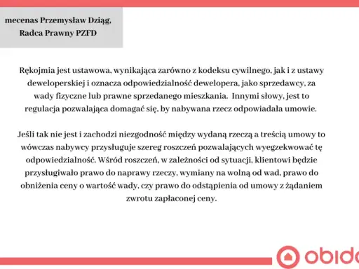 Rękojmia dewelopera: 5 lat ochrony. Co obejmuje i jak zgłosić wady?