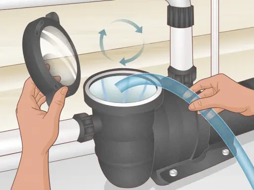 Maintenir le couvercle de la pompe ouvert pour voir l'eau entrer. Suivez ces étapes pour comment amorcer une pompe.