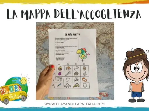 Una mappa per giocare e imparare, con simpatici disegni e un quiz per scoprire i gusti di ognuno.