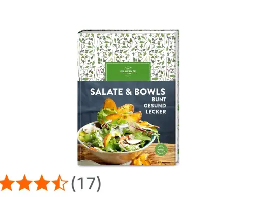 Kochbuch "Salate & Bowls" mit appetitlichem Bild von leckeren Salaten. Bunt, gesund und lecker – so sind die Rezepte.