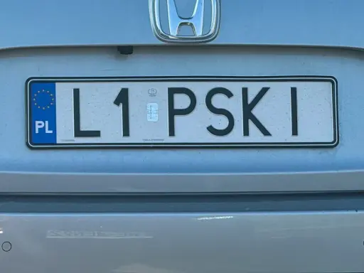 Indywidualne tablice rejestracyjne motocykl: L1 PSKI.