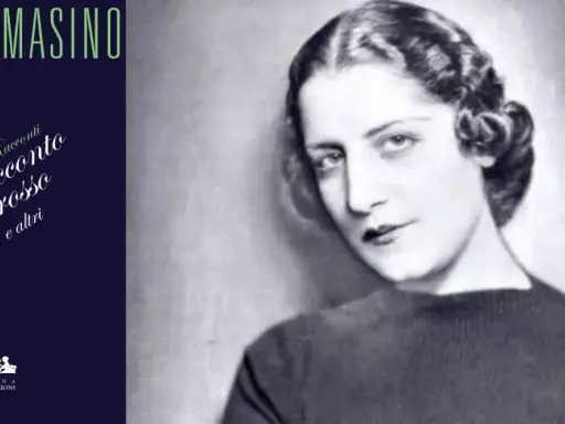 Paola Masino, autrice di "Racconto grosso e altri", ritratta con eleganza.