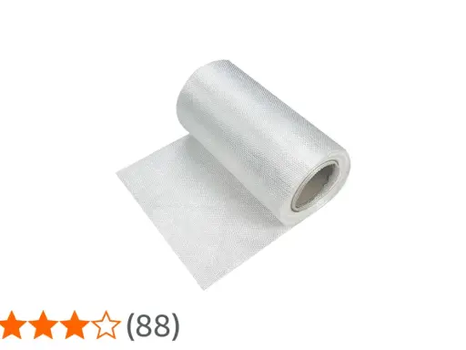 Rolle aus weißem Gewebe, ideal zum Verarbeiten von Glasfasermatten.