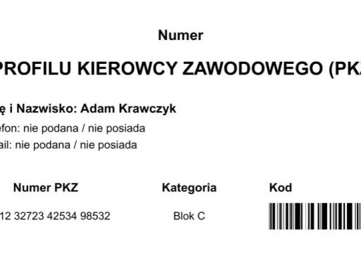 PKZ: Profil Kierowcy Zawodowego dokumenty i procedura bez stresu