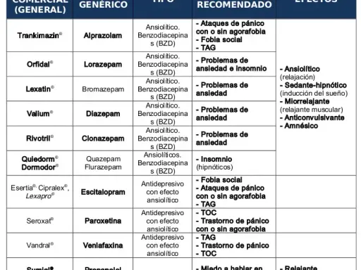 Antidepresivos y ansiolíticos: Guía completa para entender tu medicación