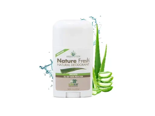 Dezodorant aloesowy w sztyfcie Nature Fresh z ekstraktem z aloesu. Naturalna ochrona przed zapachem przez cały dzień.