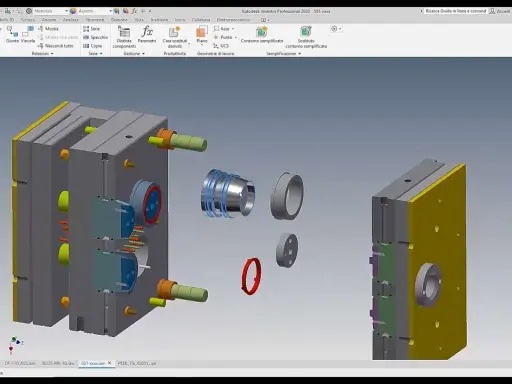Modellazione di uno stampo con Inventor, un software per inventor di componenti meccanici.
