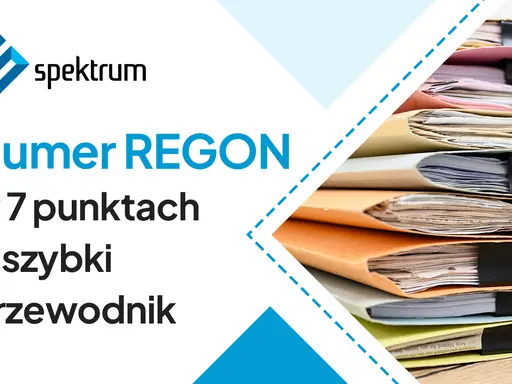 Numer REGON w 7 punktach – szybki przewodnik. Stos dokumentów w segregatorach.