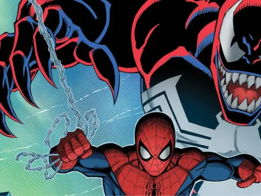 Spider-Man walczy z groźnym Carnage'em w grze The Amazing Spider-Man 2.