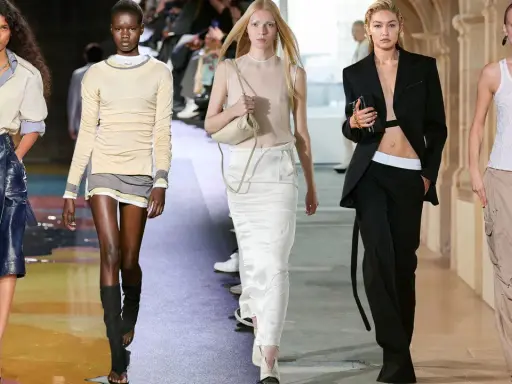 Models showcase understated elegance, embodying what is quiet luxury with their sophisticated runway looks.