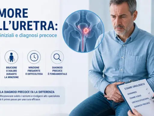 Tumore dell'uretra: perdite di sangue, bruciore, minzione difficile sono sintomi da non sottovalutare. La diagnosi precoce è fondamentale.