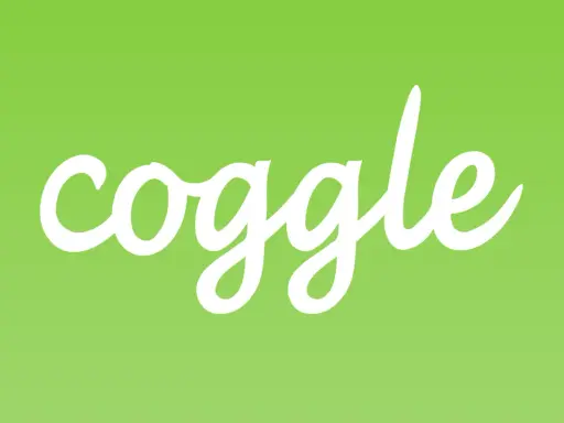 Il logo Coggle, ideale per creare coggle mappe gratis, su sfondo verde chiaro.
