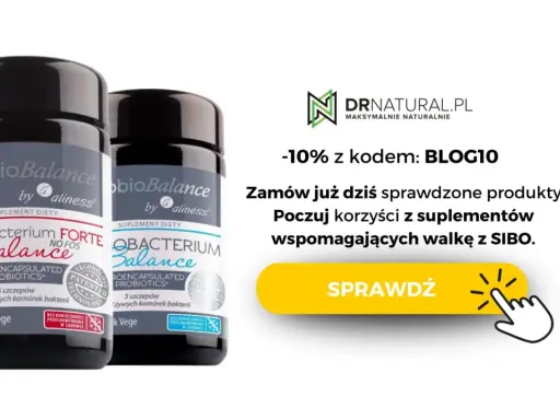 Dwa opakowania probiotyków na SIBO od Aliness. Zamów z kodem BLOG10 i poczuj korzyści.