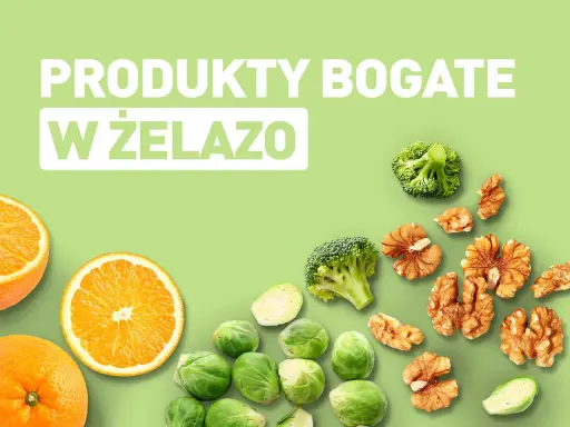 Oranże, brokuły, brukselka i orzechy włoskie – naturalne produkty bogate w żelazo dla zdrowia.