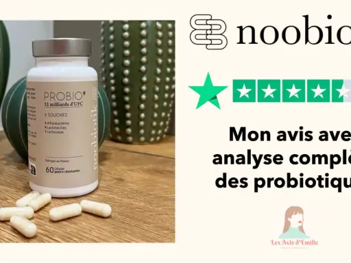 Flacon de probiotiques pour la flore vaginale, avec 9 souches et 32 milliards d'UFC. Avis complet sur les probiotiques.