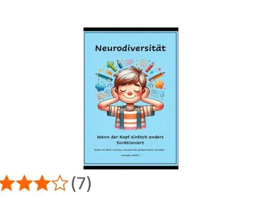 Ein Junge mit geschlossenen Augen und Stiften um den Kopf, der zeigt, was ist neurodivers. Das Buch erklärt, wie Köpfe anders funktionieren.