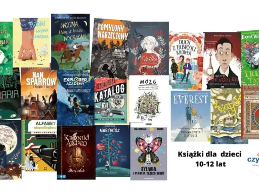 Książki dla 12 latki: "Moje życie jako rysownik", "Nan Sparrow", "Explorer Academy", "Kroniki Archeo" i wiele innych przygód.