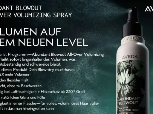 AVEDA Abundant Blowout All-Over Volumizing Spray für sofortiges, schwereloses Volumen und 24h Halt. Dein Blow-dry Must-have!