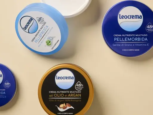 Leocrema: diverse creme idratanti e nutrienti per viso, corpo e mani. Posso usare la crema giorno di notte? Certo, queste formule sono pensate per un'idratazione intensa 48h.