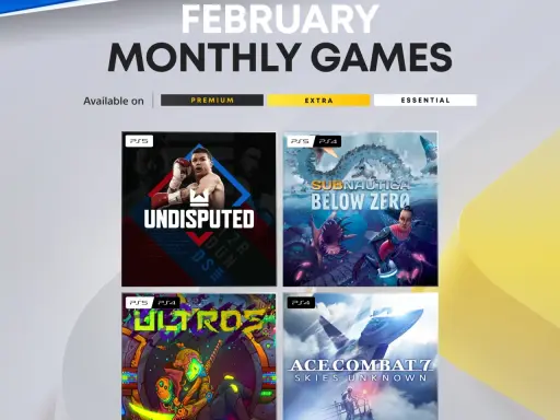 Gry w PS Plus Luty 2026: Undisputed, Subnautica: Below Zero, Ultros i Ace Combat 7.