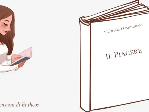 Una ragazza legge "Il Piacere" di D'Annunzio, immergendosi nella trama.
