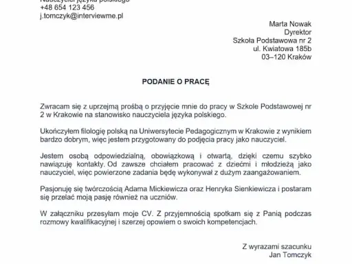 Skuteczne podanie o staż: Jak napisać i wyróżnić się bez doświadczenia.