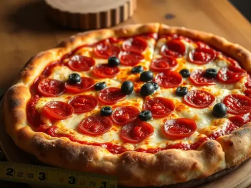 Ile waży pizza 30 cm? Od 300g do 700g! Co wpływa na wagę?