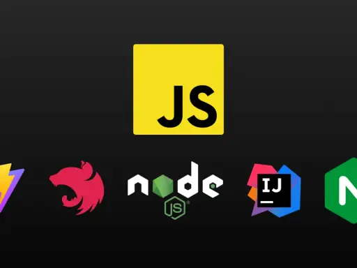 Logo JS, Vite, Bun, Node.js, iTerm2, Nx. To jest nowoczesny stos technologiczny.