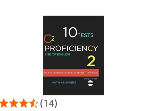 Okładka książki "10 Tests Proficiency Use of English" dla poziomu C2. Pomoc w przygotowaniu do egzaminu CPE.