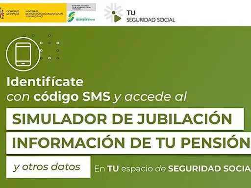 Identifícate con SMS para usar el mejor simulador de jubilación y ver tu pensión.