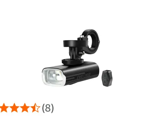 Mocna lampka rowerowa Magicshine EVO 1300 z pilotem, gotowa na nocne wyprawy.