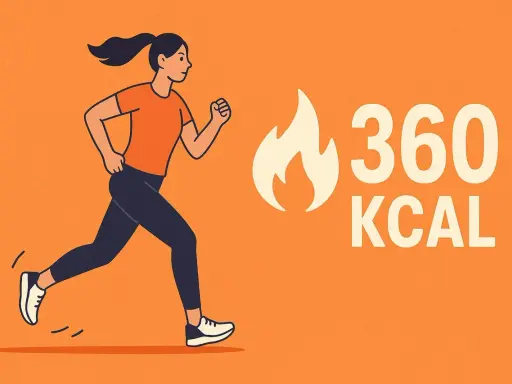 Kobieta biegnie, spalając 360 kcal. Dowiedz się, ile kalorii spala bieganie!