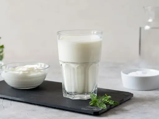 Erfrischender Ayran: Joghurt, Milch, Salz und Minze – so einfach lässt sich Ayran selber machen.