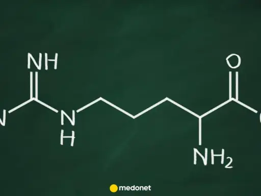 Struktura chemiczna argininy. Dowiedz się, arginina co to za aminokwas i jakie ma właściwości.