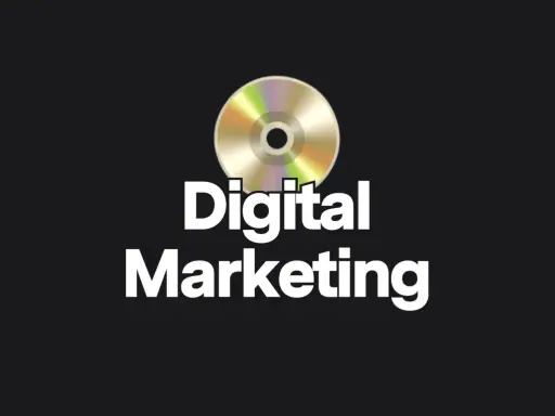 CD con scritta "Digital Marketing". Ideale per chi cerca corsi digital marketing gratuiti per imparare online.