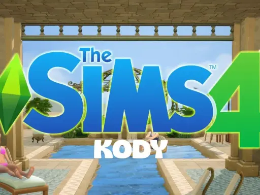 The Sims 4 logo z napisem KODY. Użyj tych kodów, by odblokować nowe meble i ulepszyć dom swoich Simów.
