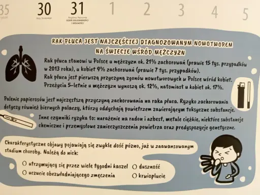 Ilustracja przedstawia symbol płuc, papierosa elektronicznego i sylwetkę kaszlącej osoby.