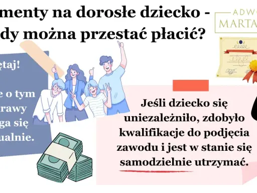 Alimenty na dorosłe dziecko: kiedy można przestać płacić? Sąd decyduje indywidualnie, gdy dziecko jest samodzielne.