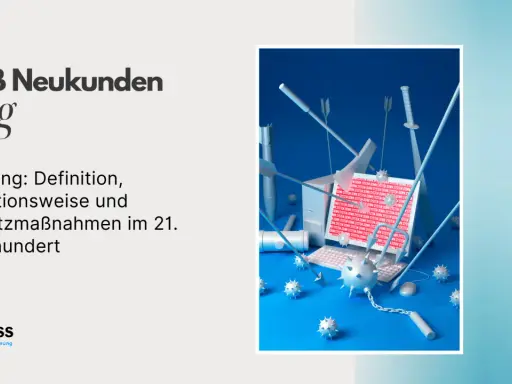 Ein Computer wird von Pfeilen und Waffen angegriffen. Die Bedeutung von Whaling im 21. Jahrhundert wird thematisiert.