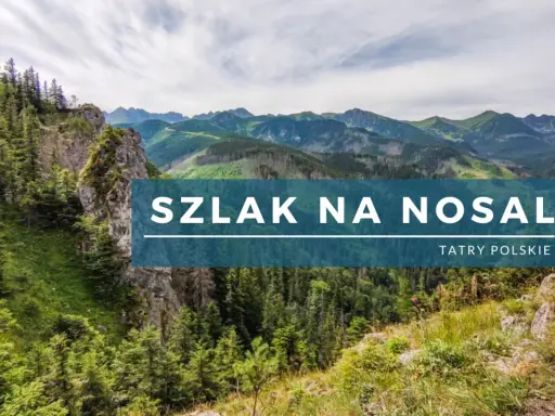 Malowniczy widok na Tatry z zielonymi zboczami i skalistymi szczytami. Szlak na Nosal, najbardziej na północ wysunięty szczyt Tatr, zaprasza do wędrówki.