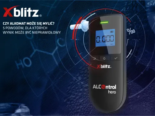 Elektroniczny alkoholomierz Xblitz. Dowiedz się, jak używać, by uniknąć błędnych wyników.