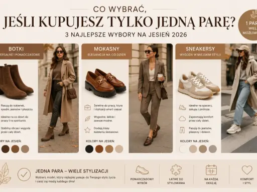 Jesienne buty: botki, mokasyny i sneakersy. Wybierz idealną parę na jesień 2026, która pasuje do Twojego stylu.