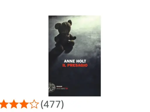 Copertina del libro "Il presagio" di Anne Holt, con un orsacchiotto inquietante. Un'aggiunta alla serie di anne holt libri in ordine cronologico.