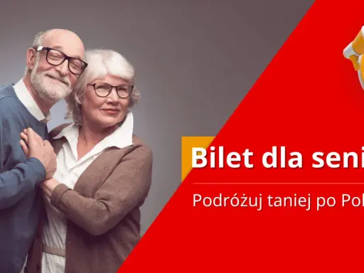 Uśmiechnięci seniorzy cieszą się zniżką 25% na bilet dla seniora PKP. Podróżuj taniej po Polsce!