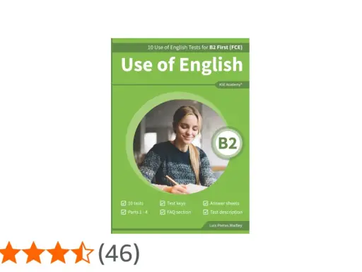 Książka "Use of English B2" z 10 testami, kluczami odpowiedzi i opisem. Idealna do przygotowania do egzaminu FCE.