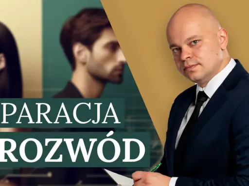 Czy w separacji można mieć partnera? Mężczyzna w garniturze i sylwetki pary na tle.