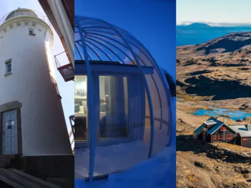 Fyr, glashus och fjällstuga – unika boenden som ger en känsla av lyxhotell Norrland.